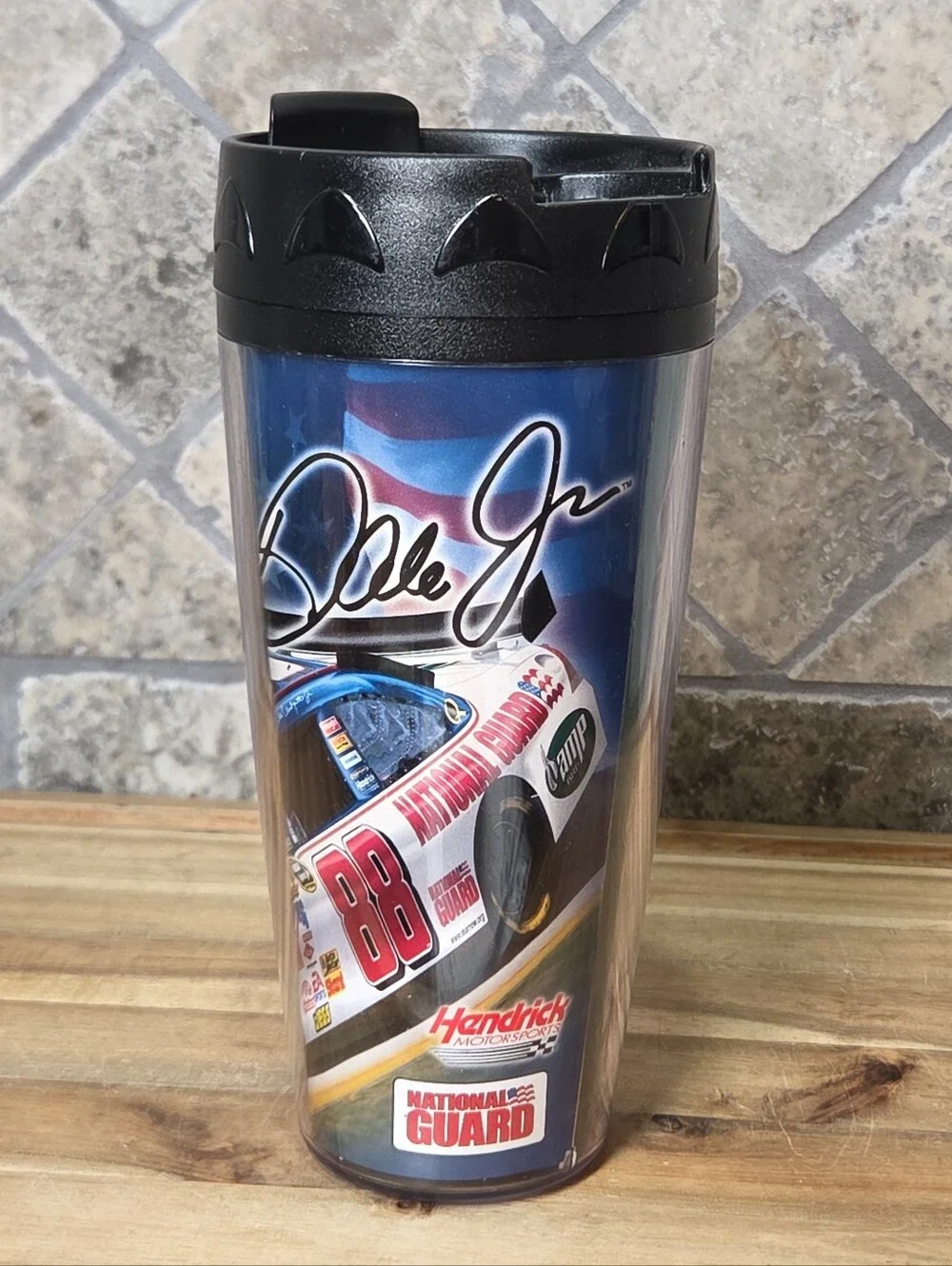 Nascar Dale Earnhardt Jr. Black Racing 88 Travel Tumbler 16 Ounces - Wincraft